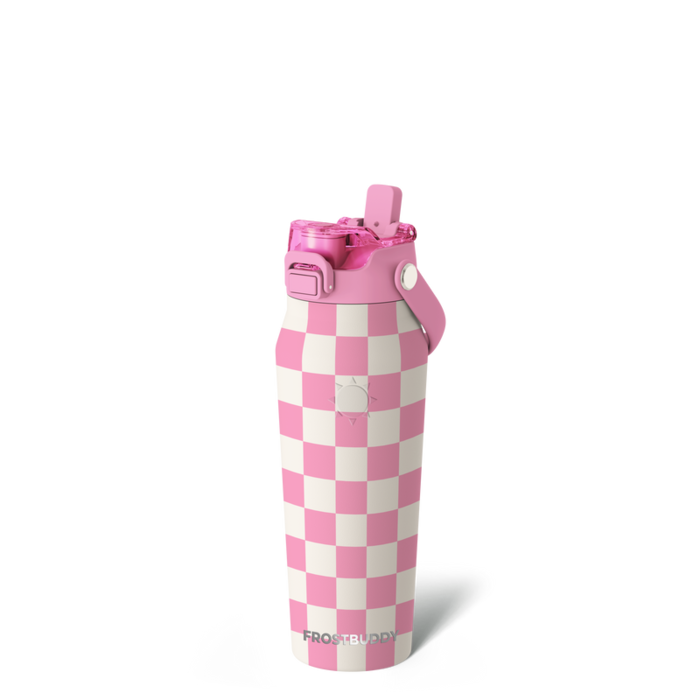 24oz Pink Checkered