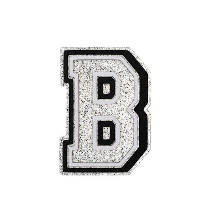 Silver Letter B