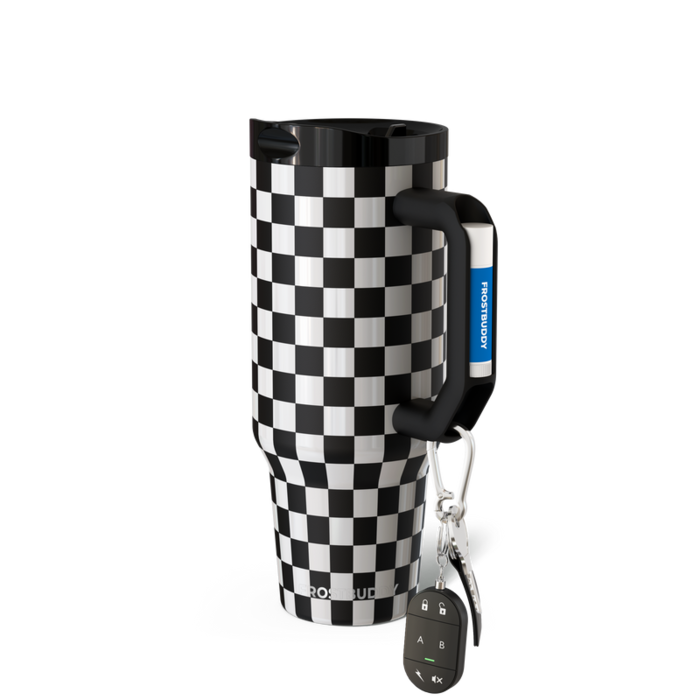 40oz Black u0026 White Checkered