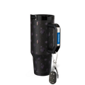 40oz Black Floral