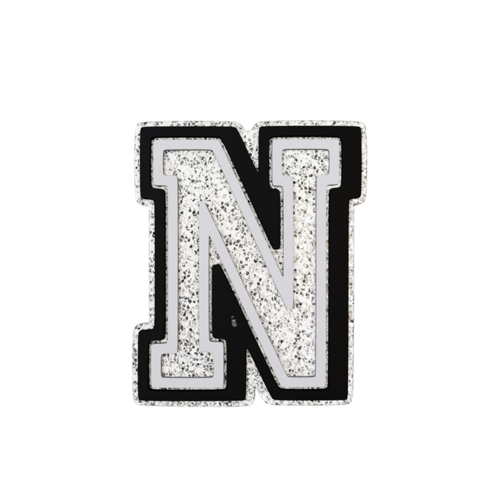 Silver Letter N