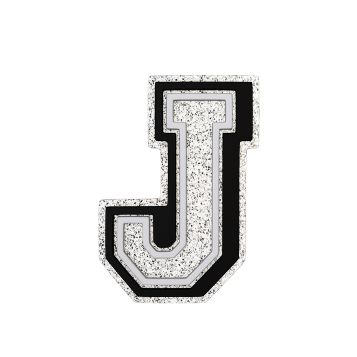Silver Letter J