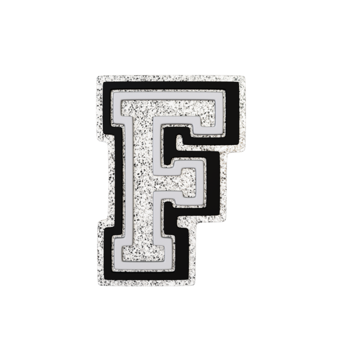 Silver Letter F