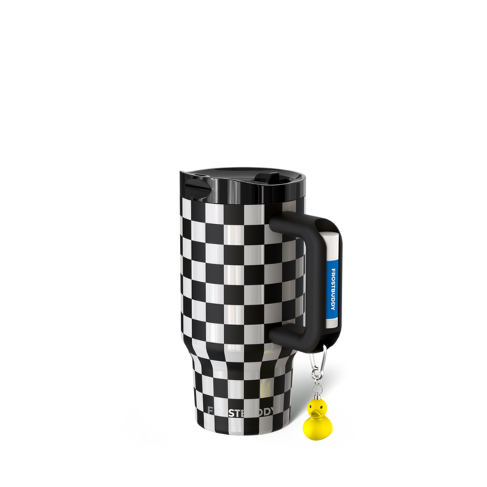 16oz Black u0026 White Checkered