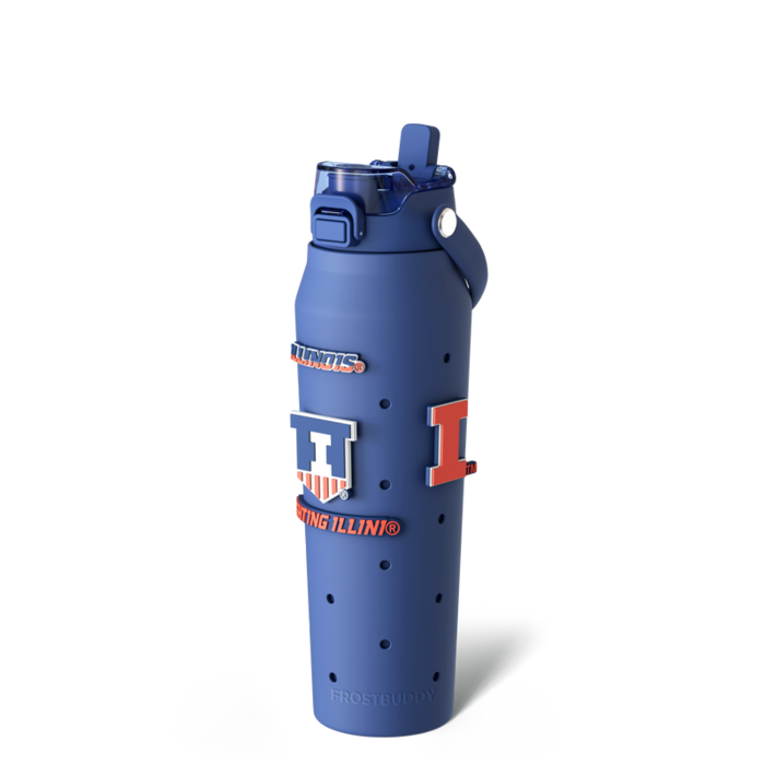 32oz Illinois Fighting Illini Skin And Budz Bundle