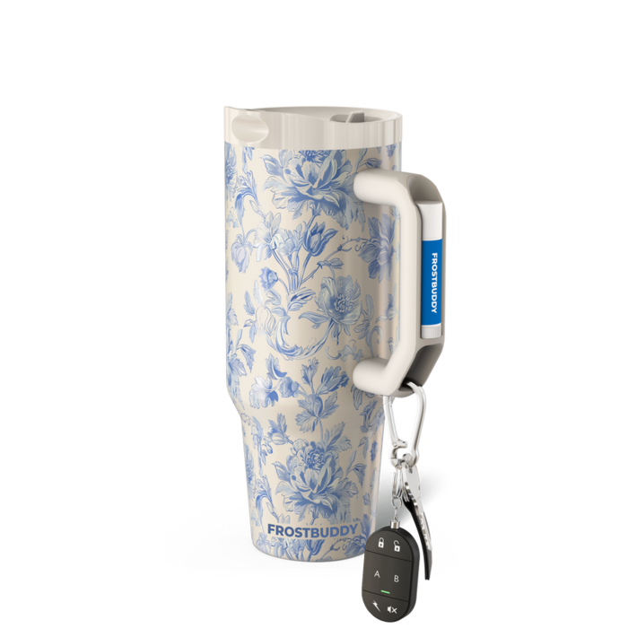 40oz Blue Floral