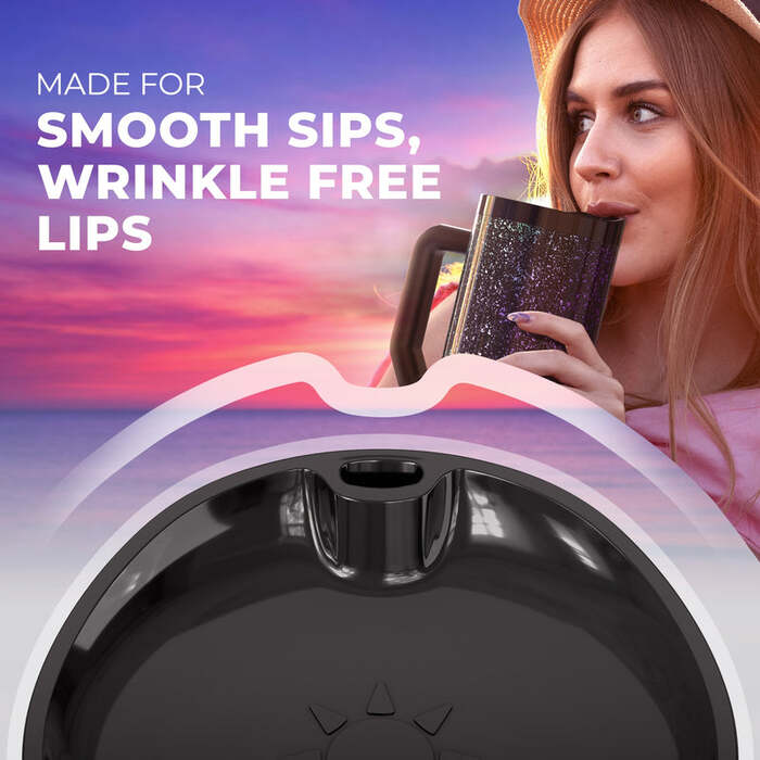 40oz Burgundy Glitz
