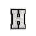 Silver Letter H
